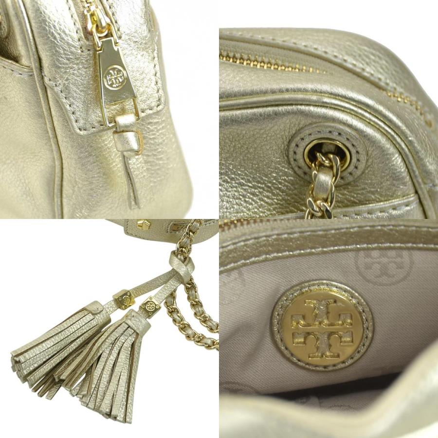 Tory Burch レザーショルダーバッグ　値下げ！ Tory Burch グレー レザー ショルダーバッグ
