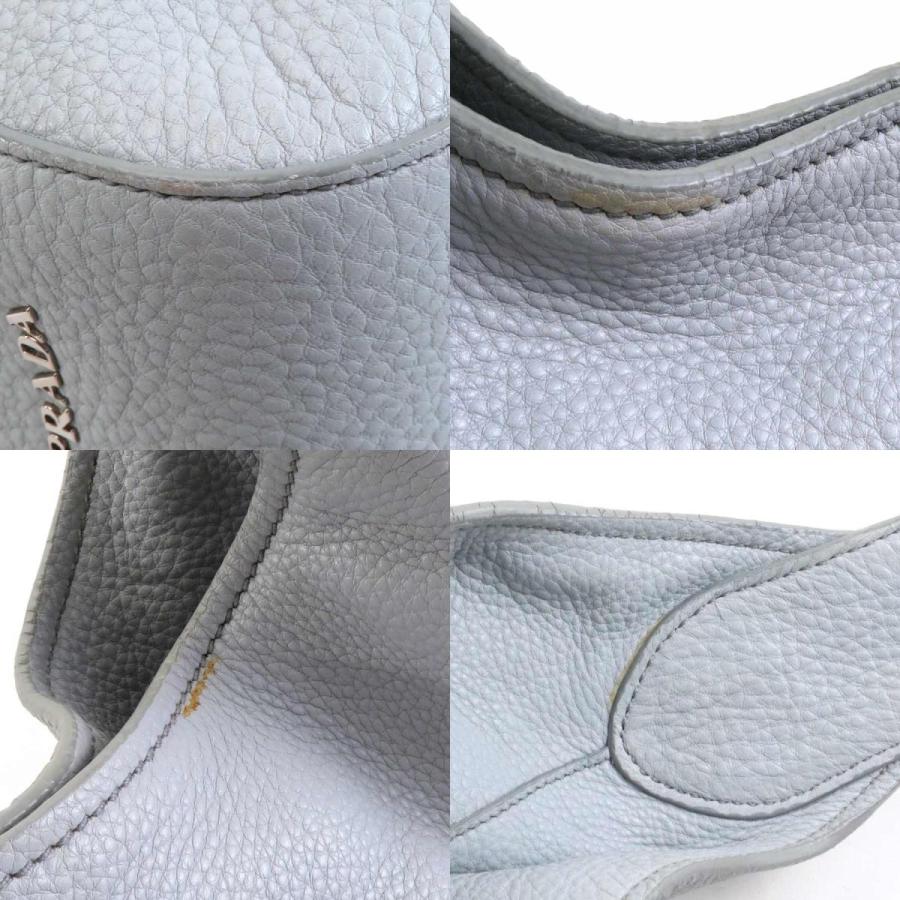 PRADA（プラダ） ハンドバッグ レザー ライトグレー : ブランド