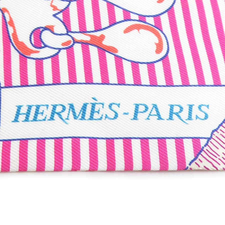 エルメス　ツイリー エルメス HERMES スカーフ ツイリー シルク マルチカラー