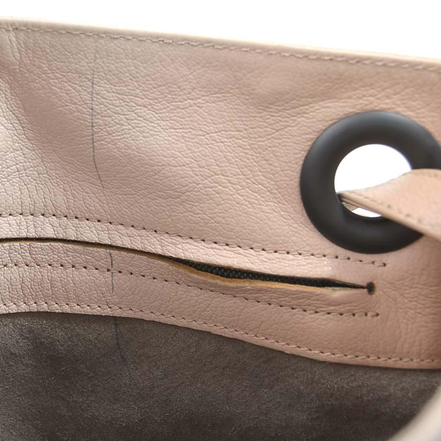 ボッテガヴェネタ BOTTEGAVENETA ハンドバッグ レザー ピンクベージュ