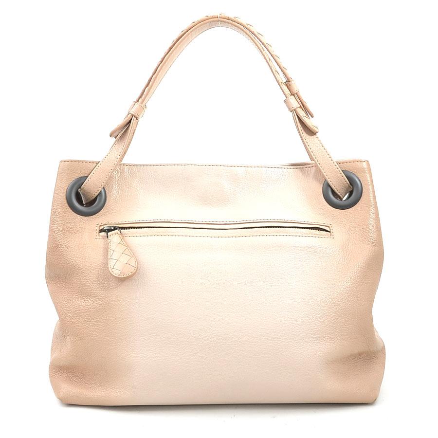 ボッテガヴェネタ BOTTEGAVENETA ハンドバッグ レザー ピンクベージュ