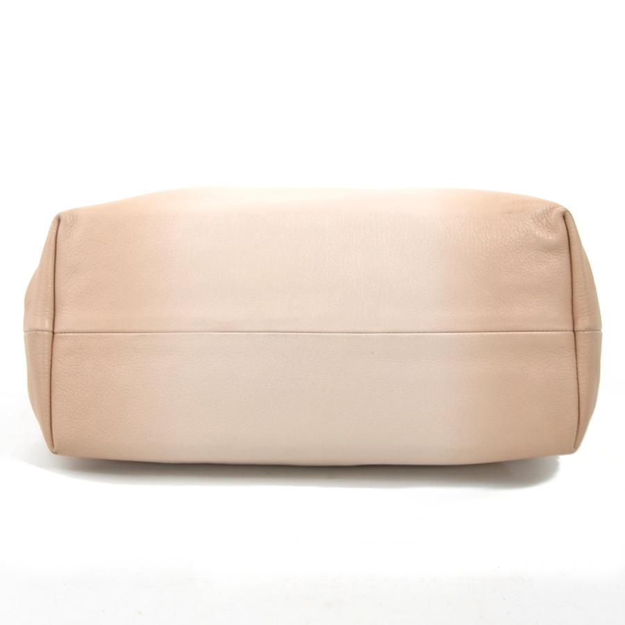 ボッテガヴェネタ BOTTEGAVENETA ハンドバッグ レザー ピンクベージュ