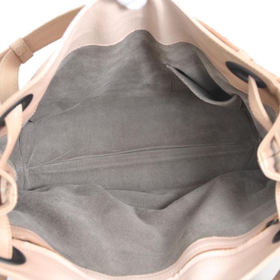 ボッテガヴェネタ BOTTEGAVENETA ハンドバッグ レザー ピンクベージュ