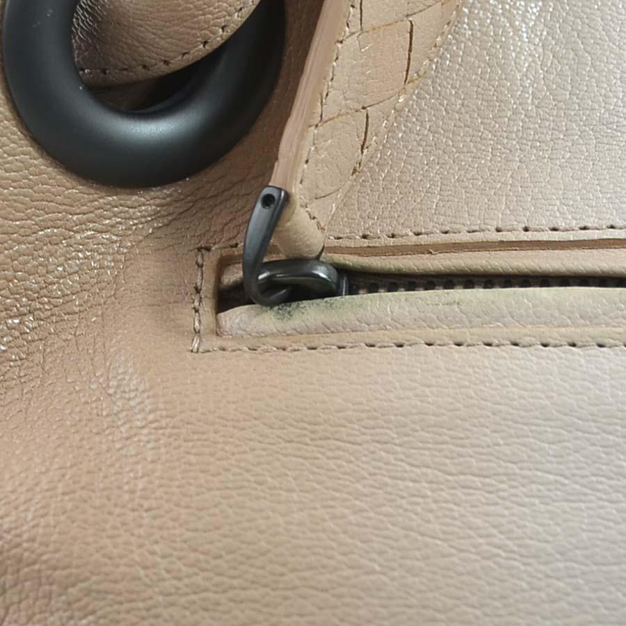 ボッテガヴェネタ BOTTEGAVENETA ハンドバッグ レザー ピンクベージュ