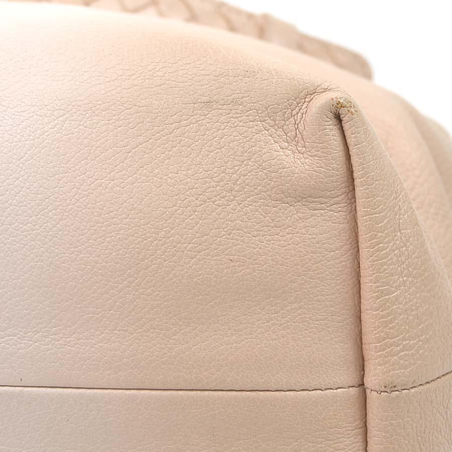 ボッテガヴェネタ BOTTEGAVENETA ハンドバッグ レザー ピンクベージュ