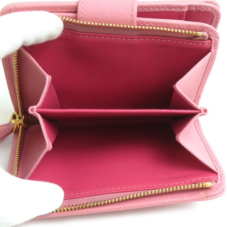 PRADA正規品マルチカラー♡ ピンク 二つ折り財布 PRADA（プラダ） 二つ折り財布 レザー ピンク : ブランドバリュー
