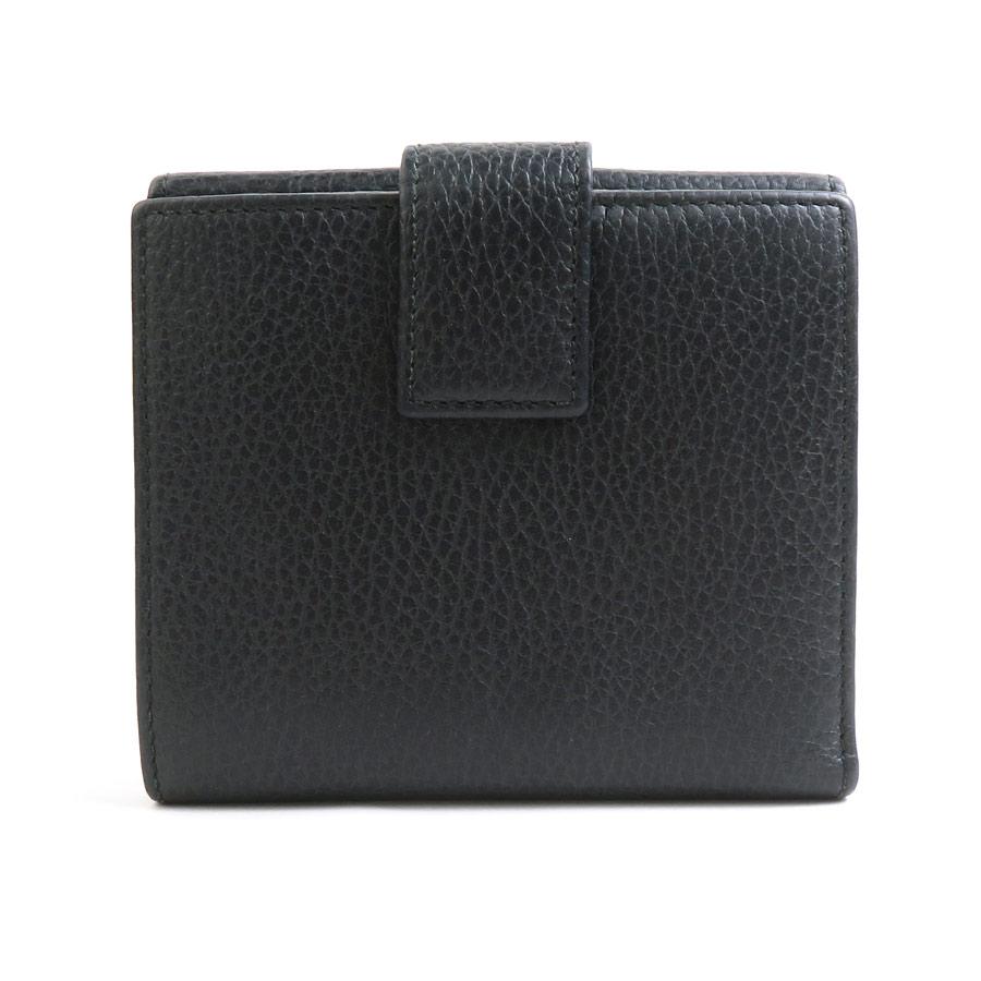 GUCCI（グッチ） 二つ折り財布 レザー ブラック : ブランドバリュー