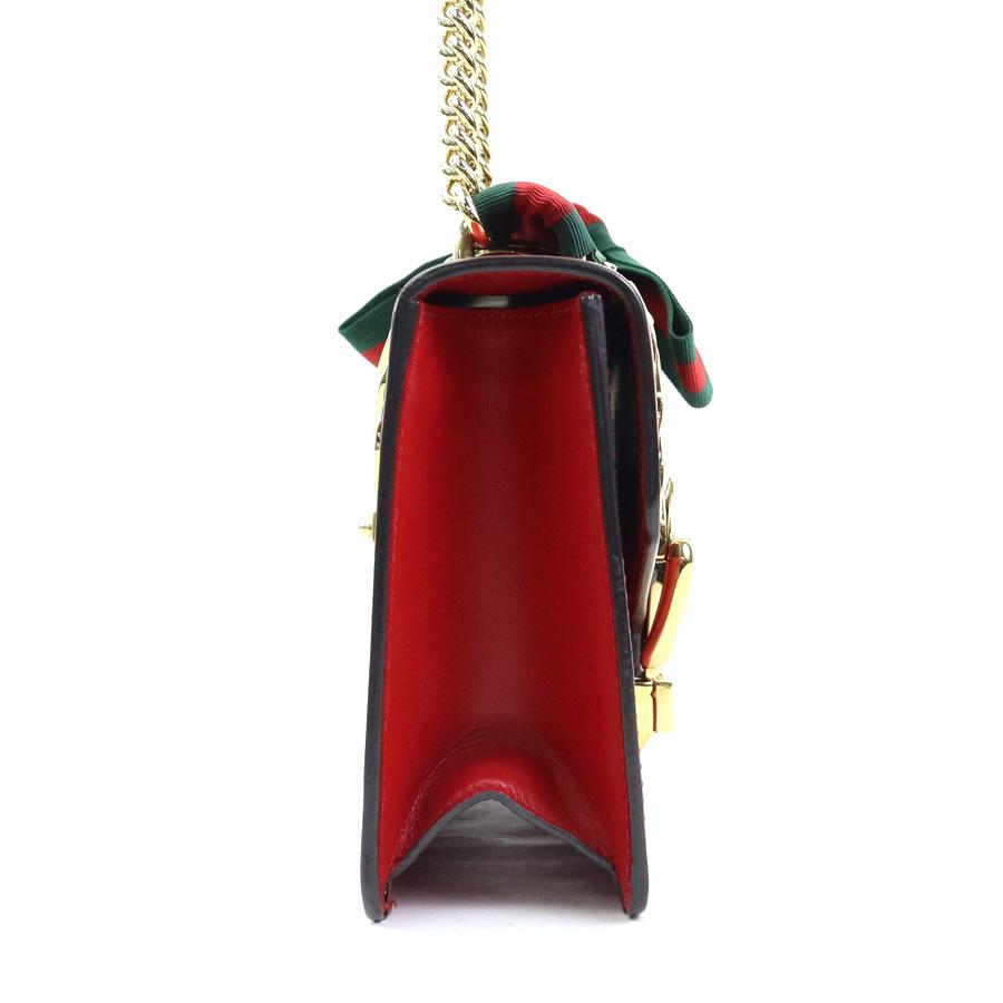 GUCCI（グッチ） ショルダーバッグ シルヴィ レザー レッド : ブランド
