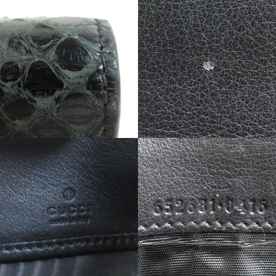 GUCCI（グッチ） 長財布 チェーンウォレット パイソン ブラック