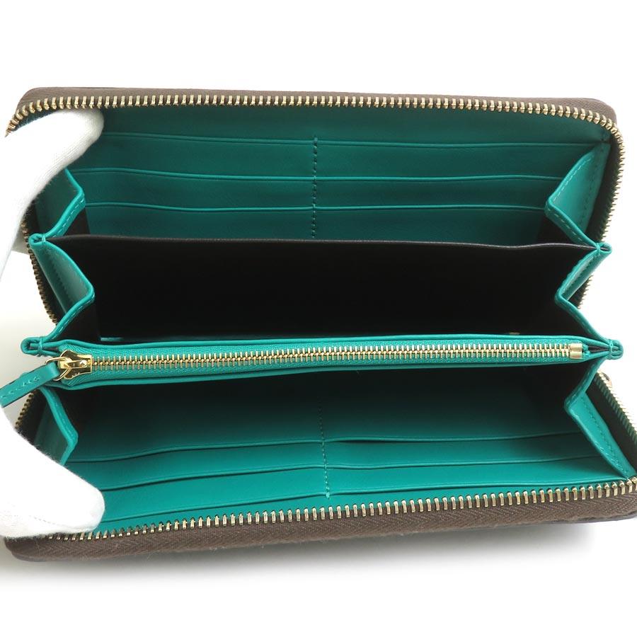 GUCCI グッチ ラウンドファスナー長財布 パイソン ブラウン×グリーン  