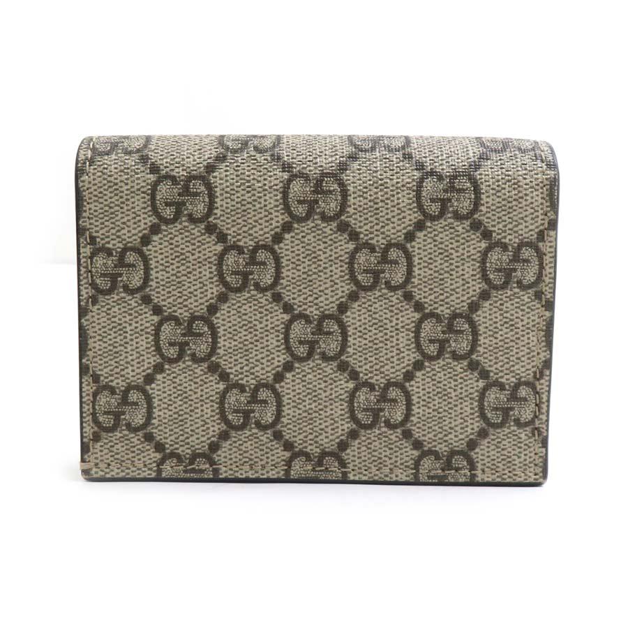 GUCCI（グッチ） 二つ折り財布 GGスプリームキャンバス/レザー