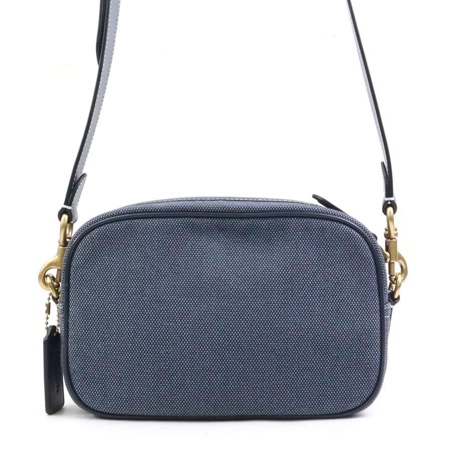 COACH（コーチ） ショルダーバッグ キャンバス/レザー ネイビー