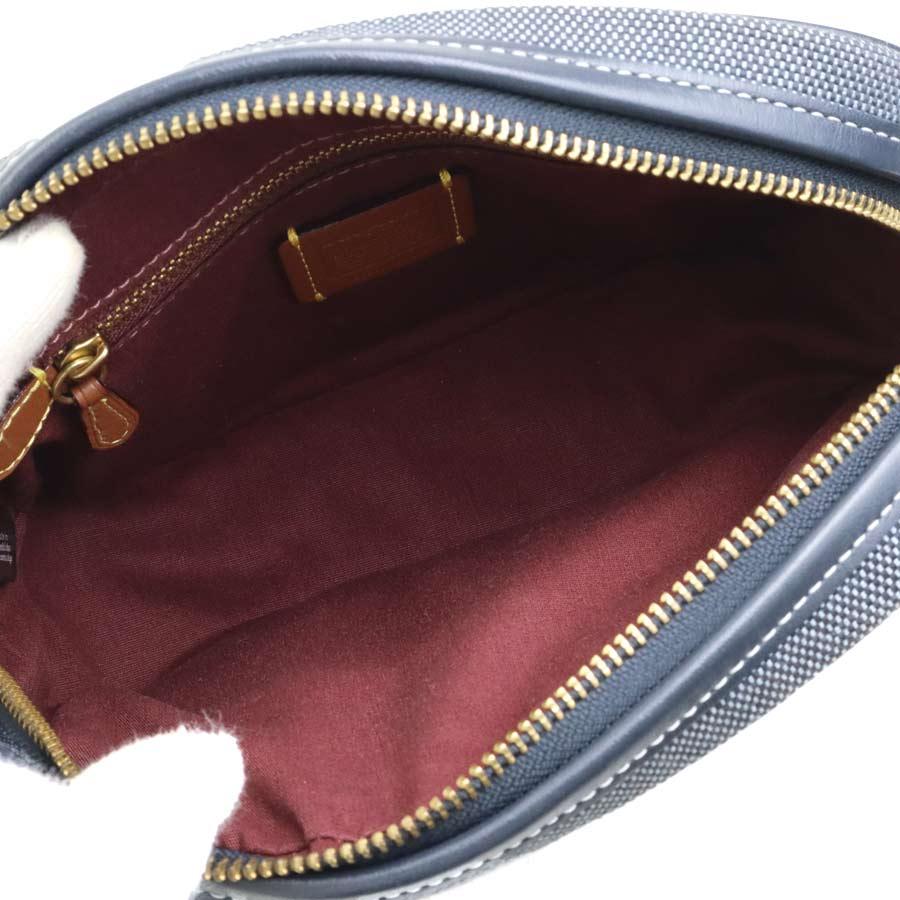 COACH（コーチ） ショルダーバッグ キャンバス/レザー ネイビー