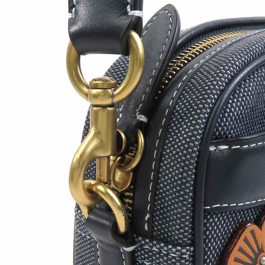 COACH（コーチ） ショルダーバッグ キャンバス/レザー ネイビー