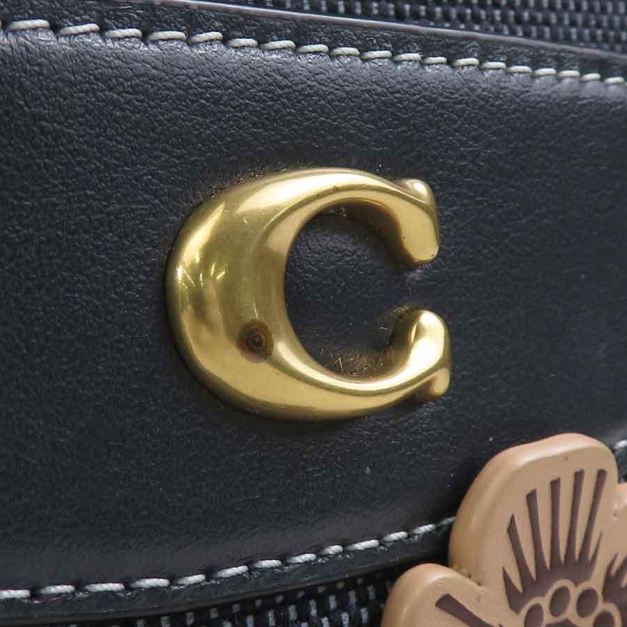 COACH（コーチ） ショルダーバッグ キャンバス/レザー ネイビー