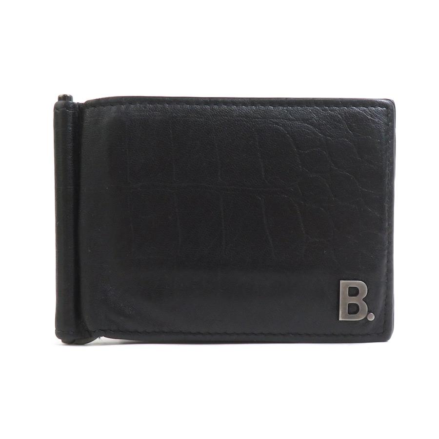 BALENCIAGA（バレンシアガ） 札入れ レザー ブラック : ブランド