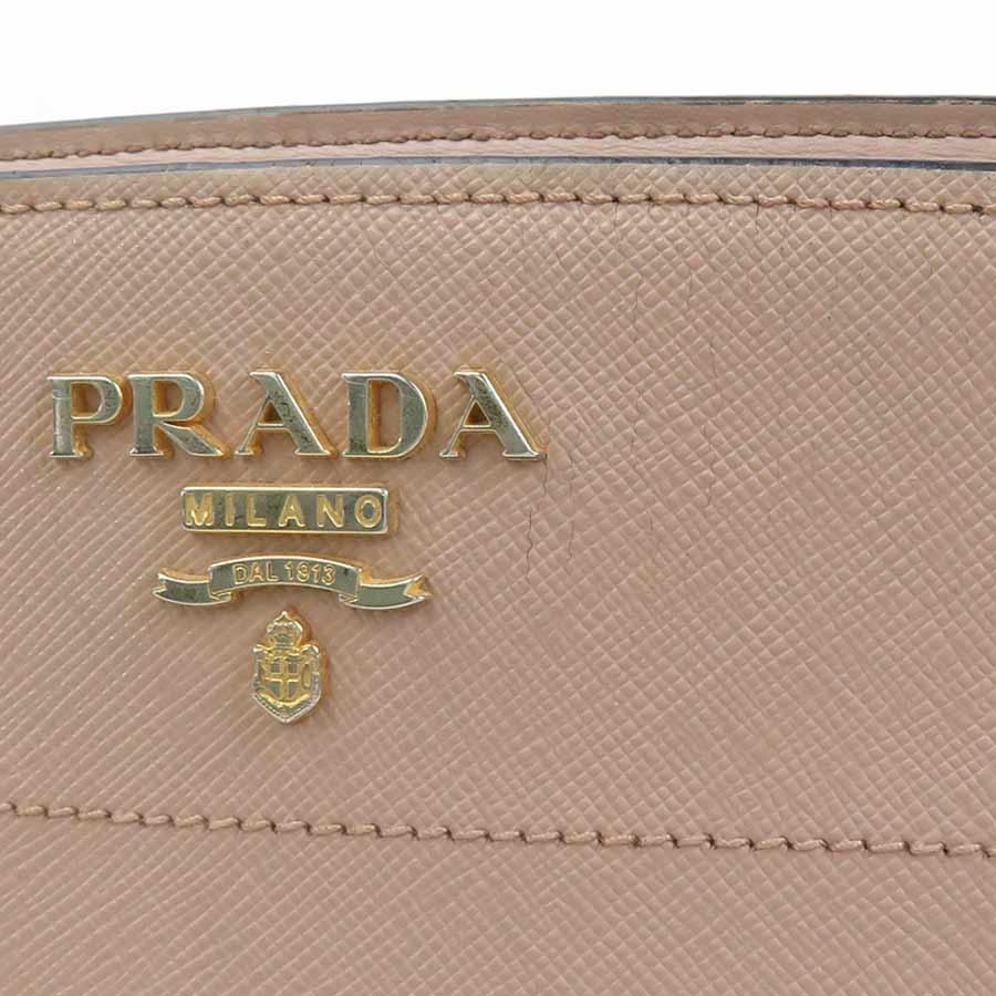 PRADA（プラダ） ショルダーバッグ レザー ピンクベージュ : ブランド