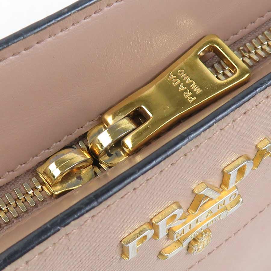 PRADA（プラダ） ショルダーバッグ レザー ピンクベージュ : ブランド