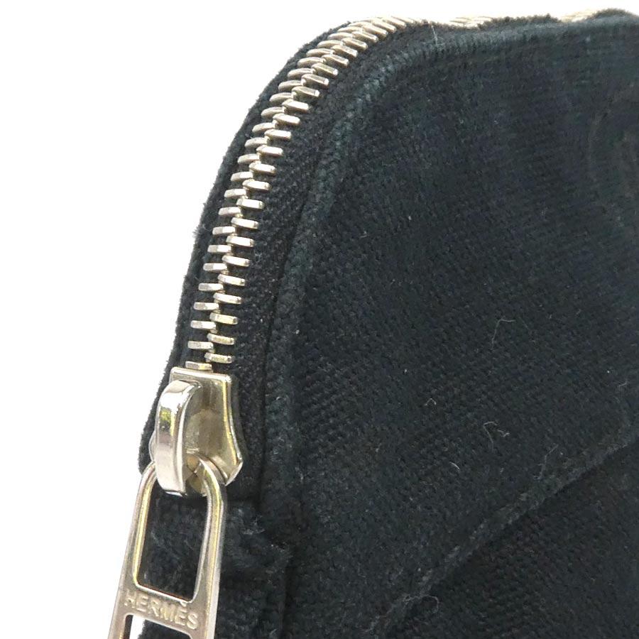 HERMES（エルメス） ポーチ ボリードポーチ15 キャンバス ブラック