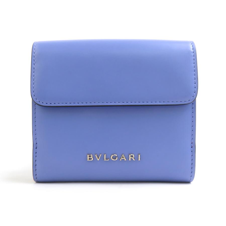 BVLGARI ブルガリア オクト セルペンティ レザー 二つ折り長財布　青 BVLGARI（ブルガリ） 二つ折り財布 セルペンティ レザー パープル
