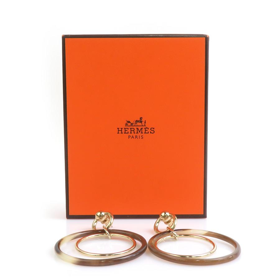 HERMES（エルメス） ピアス アミュレット デュオ バッファローホーン 