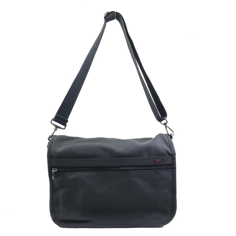 TUMI ブラック ショルダービジネスバッグ TUMI（トゥミ） ショルダーバッグ ビジネスバッグ ナイロン ブラック