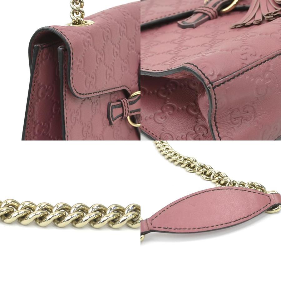 GUCCI（グッチ） ショルダーバッグ エミリー レザー モーブピンク