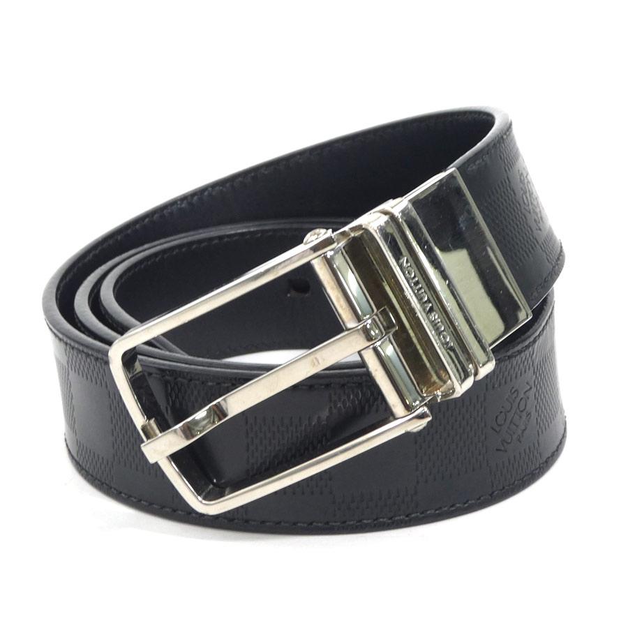 美品◇ルイヴィトン レザー ダミエ・アンフィニ リバーシブル ベルト ブラック LOUIS VUITTON（ルイ・ヴィトン） ルイ ヴィトン ベルト ダミエ