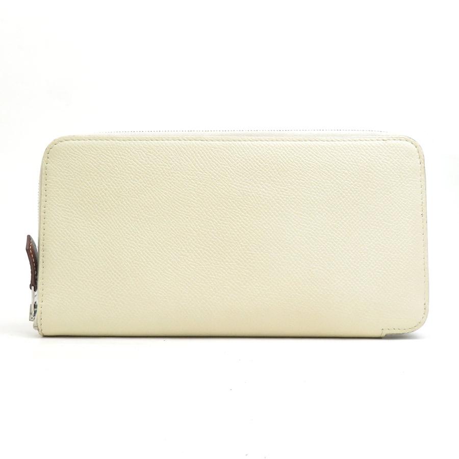 HERMES エルメス ラウンドファスナー長財布 アザップロング シルクイン  
