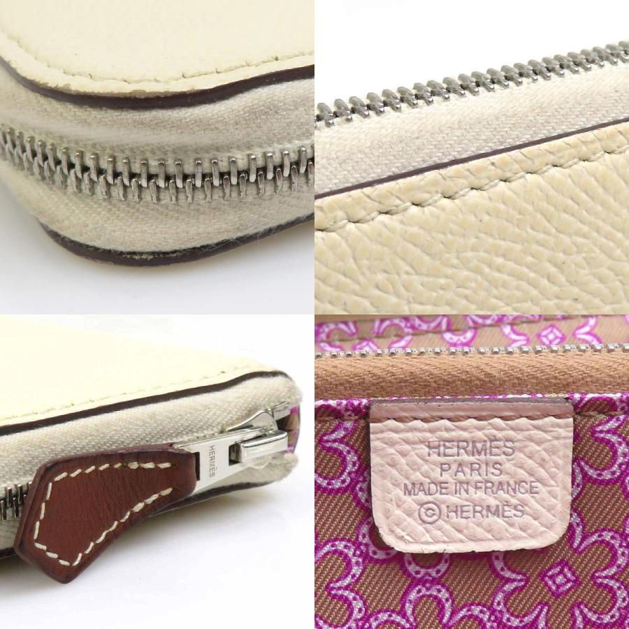 HERMES エルメス ラウンドファスナー長財布 アザップロング シルクイン  
