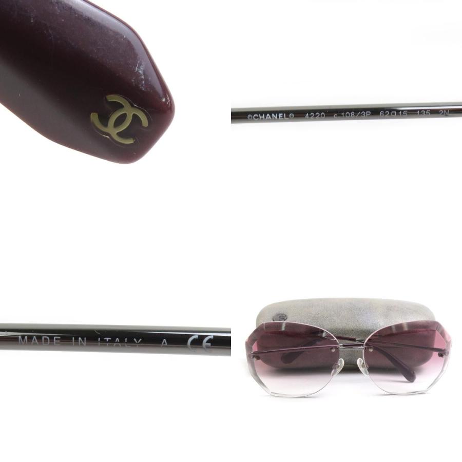 CHANEL シャネル サングラス ボルドー 14070 ユニセックス【中古】 r10850a CHANEL（シャネル） サングラス メタル ボルドー : ブランドバリュー