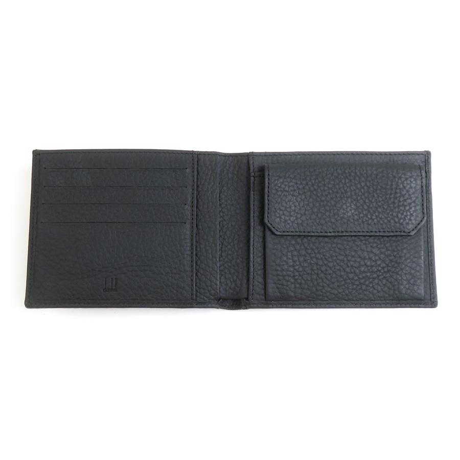 dunhill / 2つ折り財布/レザー/BLK/無地/メンズ/DU19F2932AV001R dunhill（ダンヒル） 二つ折り財布 レザー ブラック : ブランド