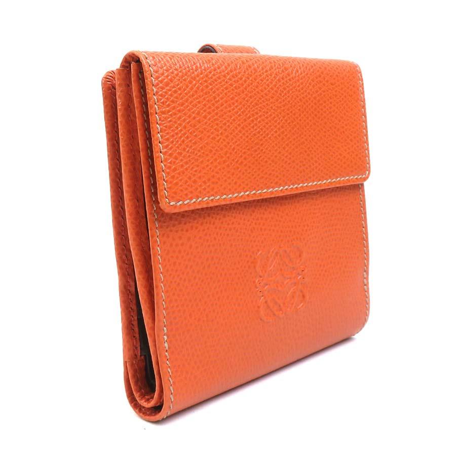 ロエベ 二つ折り財布　ミディアムバーティカルウォレット　ピンクオレンジ LOEWE(ロエベ)バーティカルウォレット ミディアム】カード多数派に最適