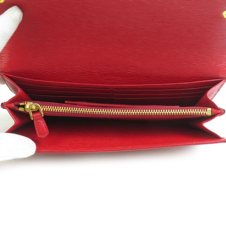 PRADA（プラダ） 長財布 レザー/ナイロン レッド : ブランドバリュー