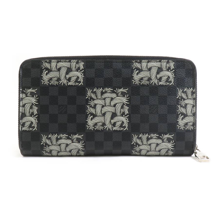 良品　箱付　ルイヴィトン　ダミエ　グラフィット　オーガナイザー　黒 N63077 LOUIS VUITTON（ルイ・ヴィトン） 長財布 ダミエ・グラフィット