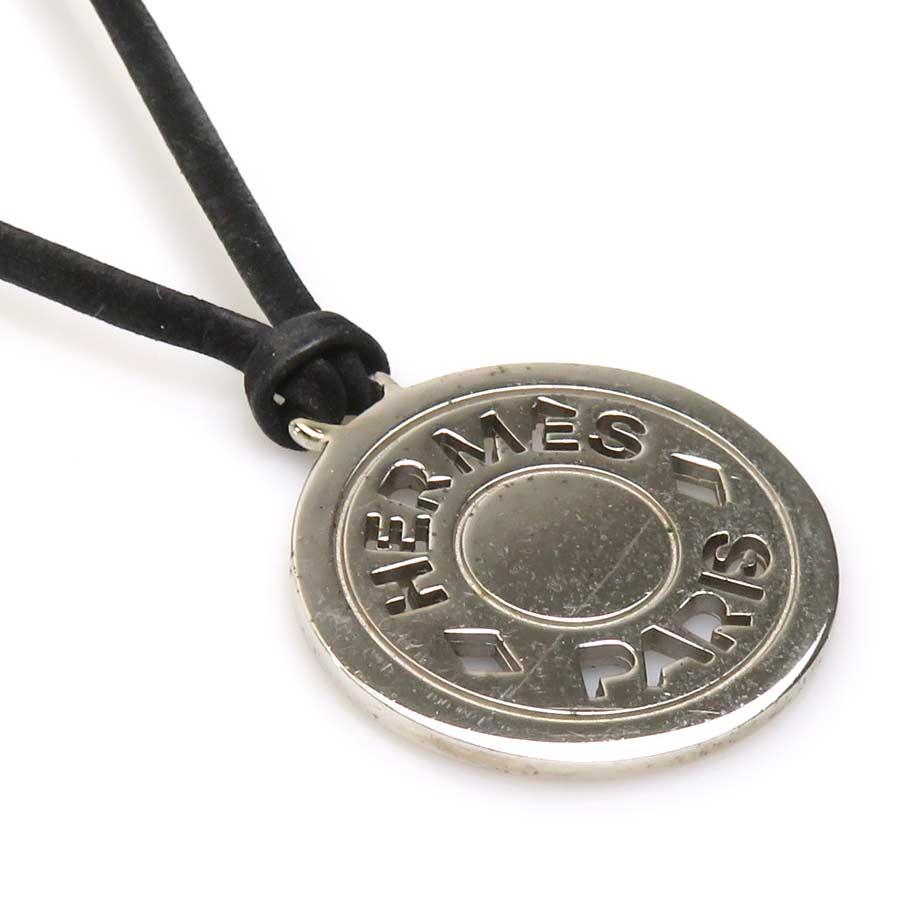 186005 HERMES エルメス セリエ シルバー メタル レディース [0000000000486] HERMES（エルメス） ネックレス セリエ メタル シルバー×ブラック