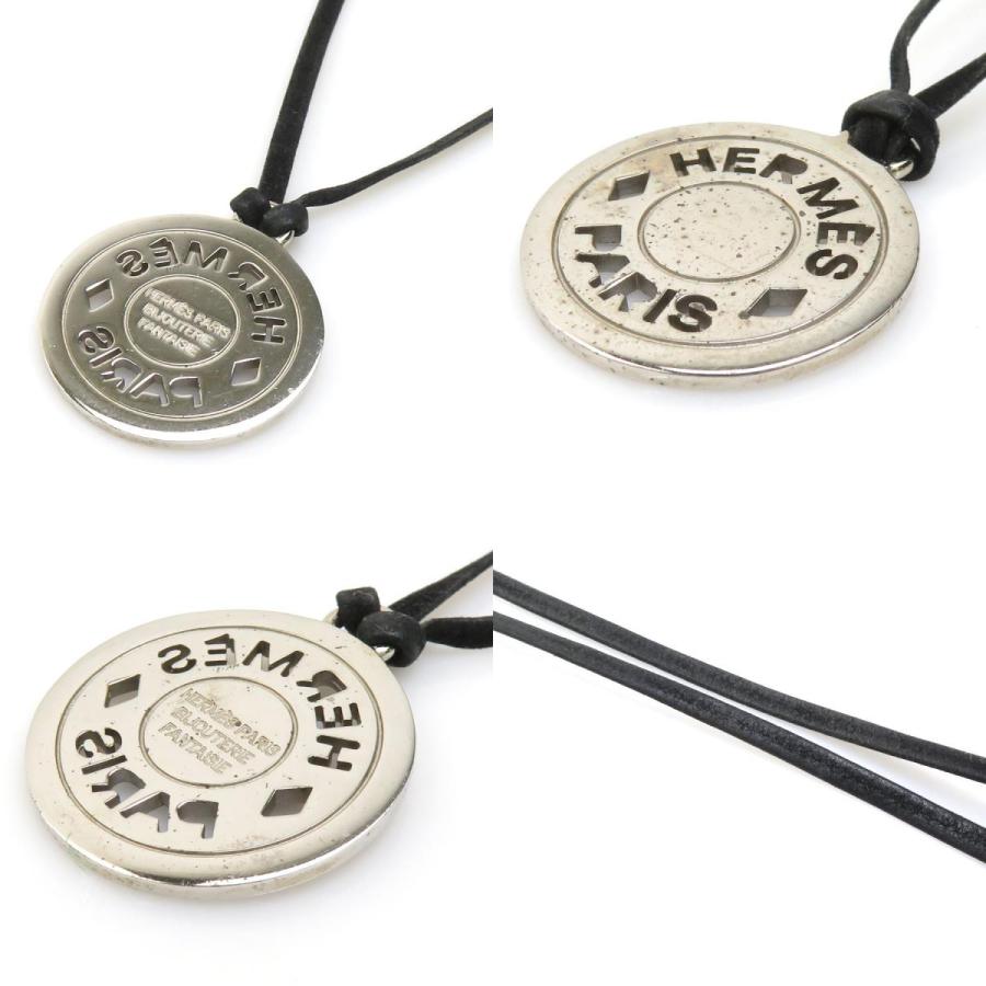 HERMES（エルメス） ネックレス セリエ メタル シルバー×ブラック
