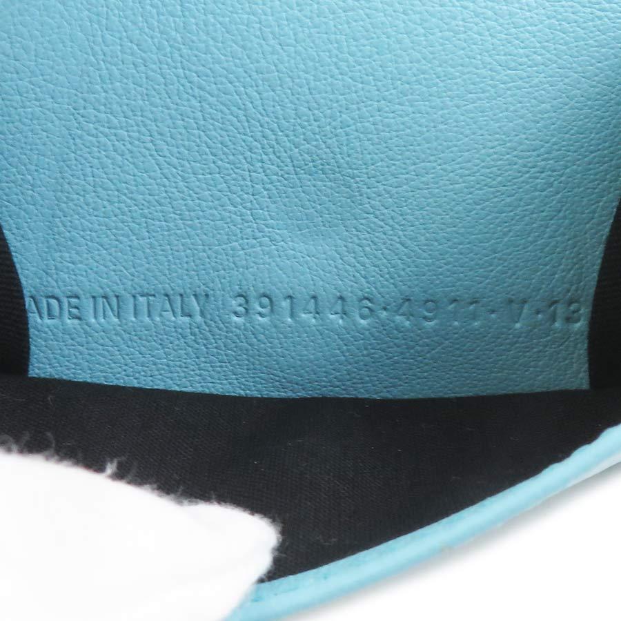 BALENCIAGA（バレンシアガ） 三つ折り財布 レザー ライトブルー