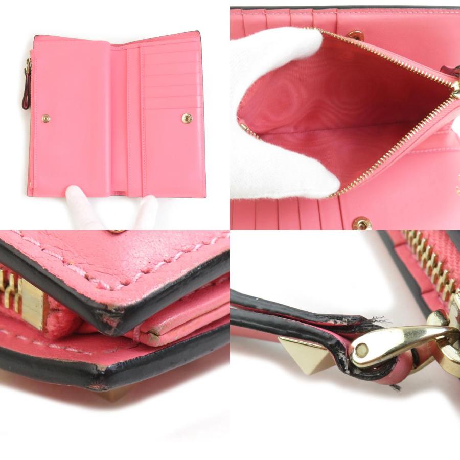 ★美品★ ヴァレンティノ ガラヴァーニ 二つ折り 財布 メタリック　ゴールド VALENTINO GARAVANI(ヴァレンティノ・ガラヴァーニ) 2つ折り財布 製造