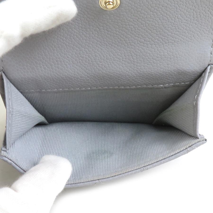 CHANEL（シャネル） 三つ折り財布 ボーイシャネル キャビアスキン