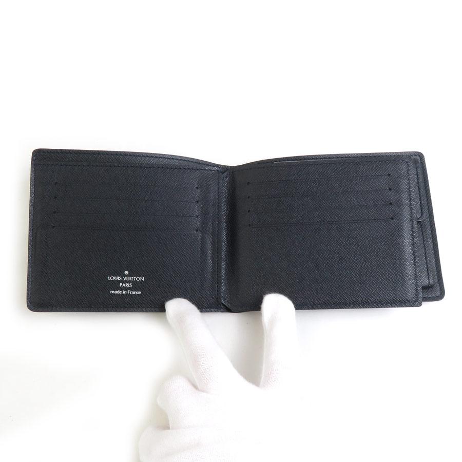 良品 ルイヴィトン タイガ ポルトフォイユ フロリン 財布 二つ折り 黒 LOUIS VUITTON（ルイ・ヴィトン） ルイ ヴィトン 二つ折り財布