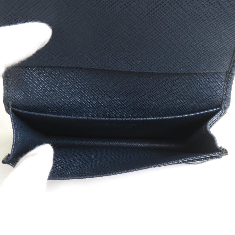 PRADA（プラダ） カードケース 名刺入れ レザー ネイビー : ブランド
