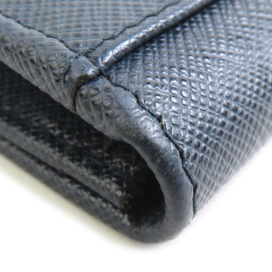 PRADA（プラダ） カードケース 名刺入れ レザー ネイビー : ブランド