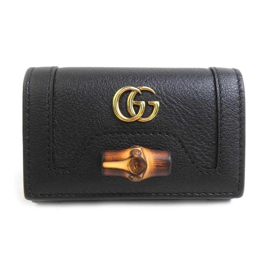 ビ*ゴ様 GUCCI ブラックレザー バンブーキーケース GUCCI（グッチ） キーケース バンブー レザー ブラック : ブランド
