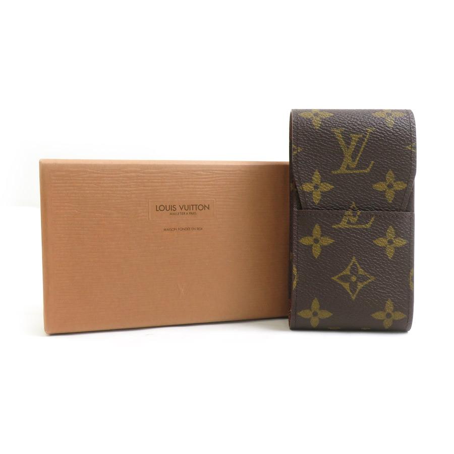 美品✨ ルイヴィトン シガレットケース モノグラム レザー ブラウン エトゥイ LOUIS VUITTON（ルイ・ヴィトン） ルイ ヴィトン シガレットケース