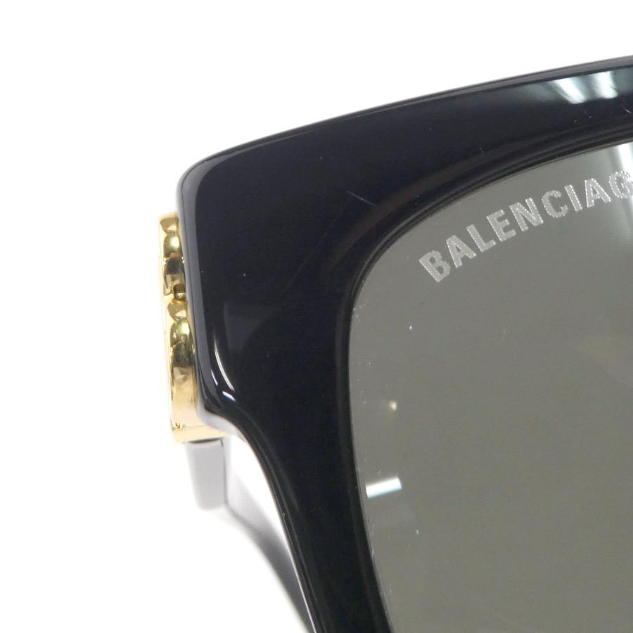 バレンシアガ BALENCIAGA サングラス プラスチック ブラック_9