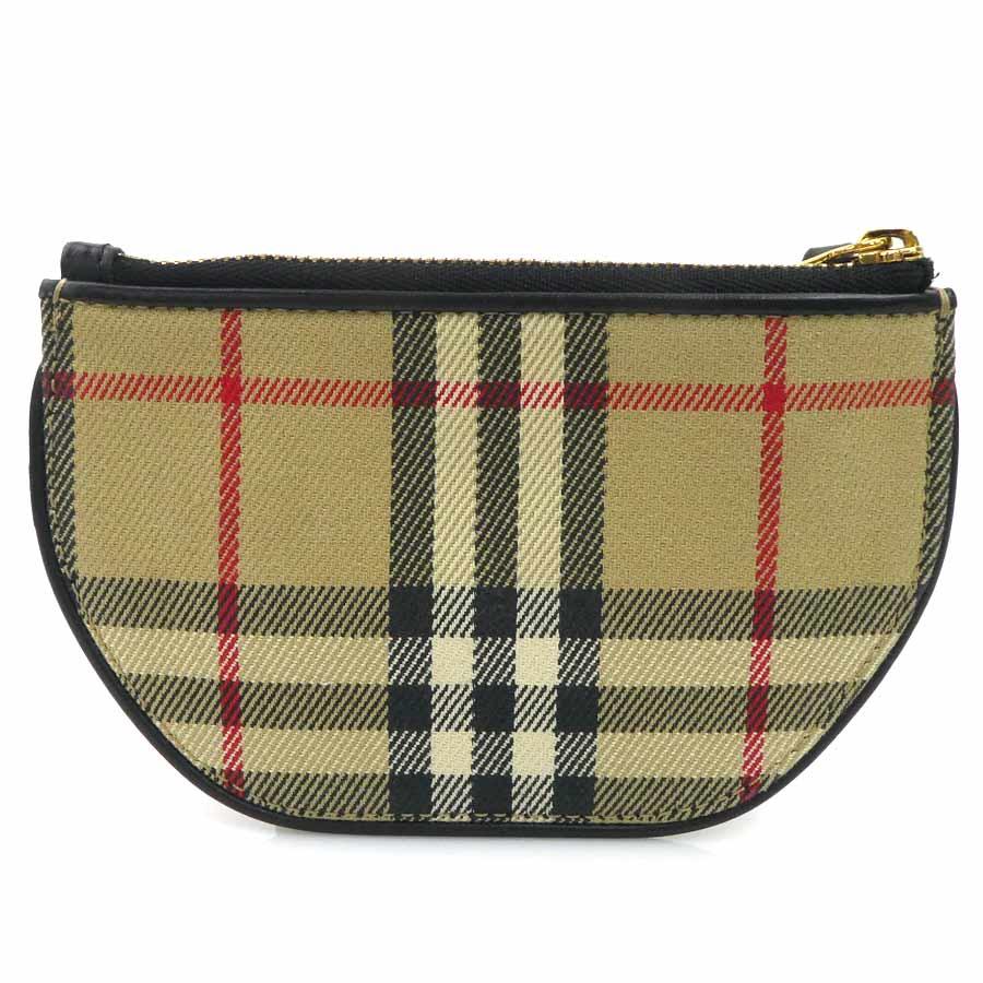 BURBERRY（バーバリー） コインケース キャンバス ベージュ×ブラック
