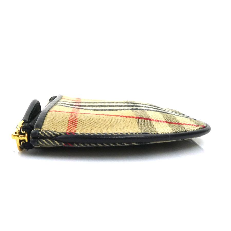 BURBERRY（バーバリー） コインケース キャンバス ベージュ×ブラック