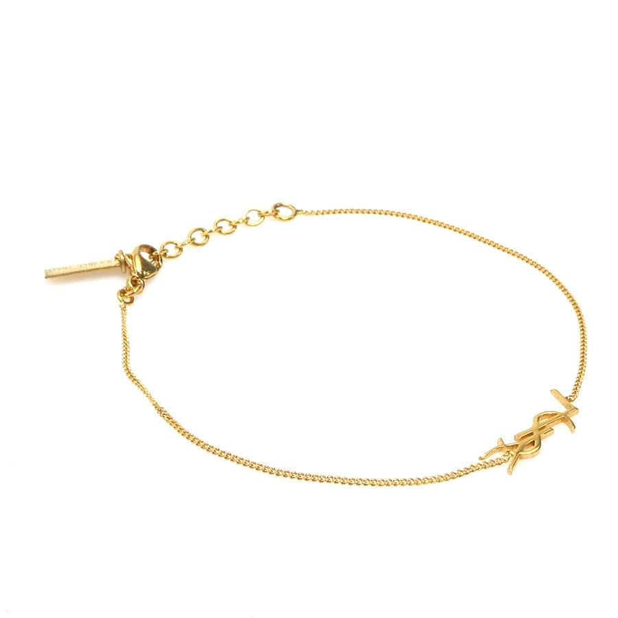 サンローラン ゴールド ブレスレット バングル サンローラン SAINT LAURENT ブレスレット メタル ゴールド : ブランド