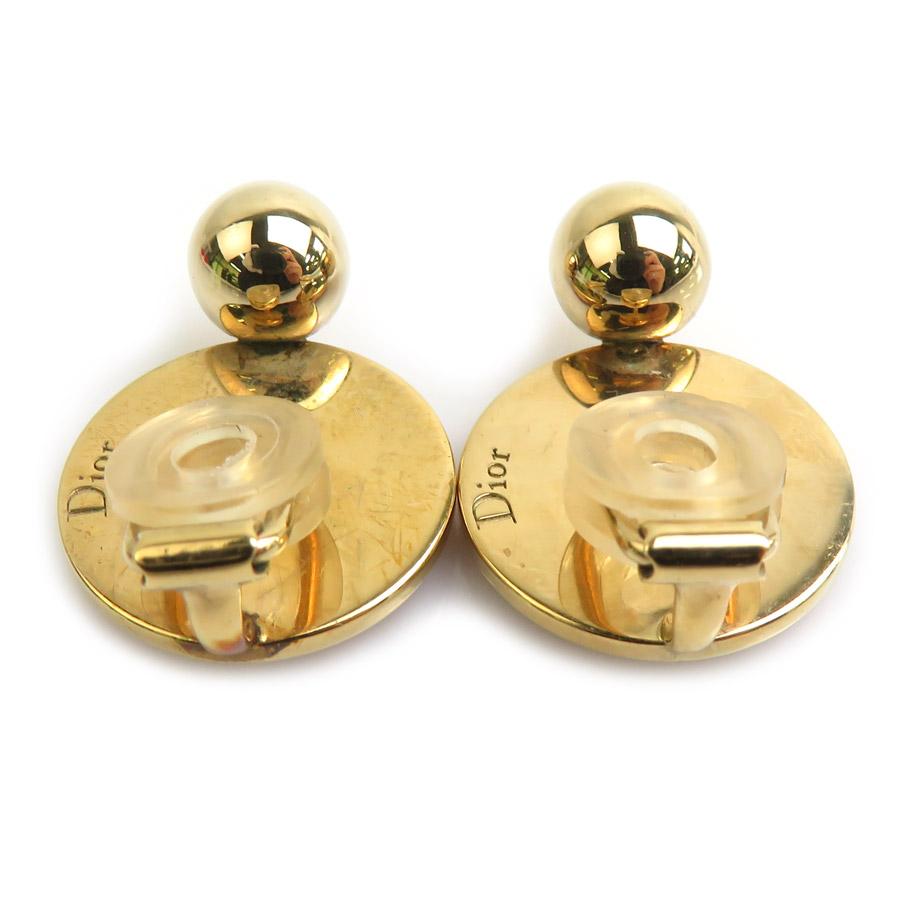 最終価格　Dior メタルストーンピアス クリスチャンディオール Christian Dior イヤリング メタル/ストーン